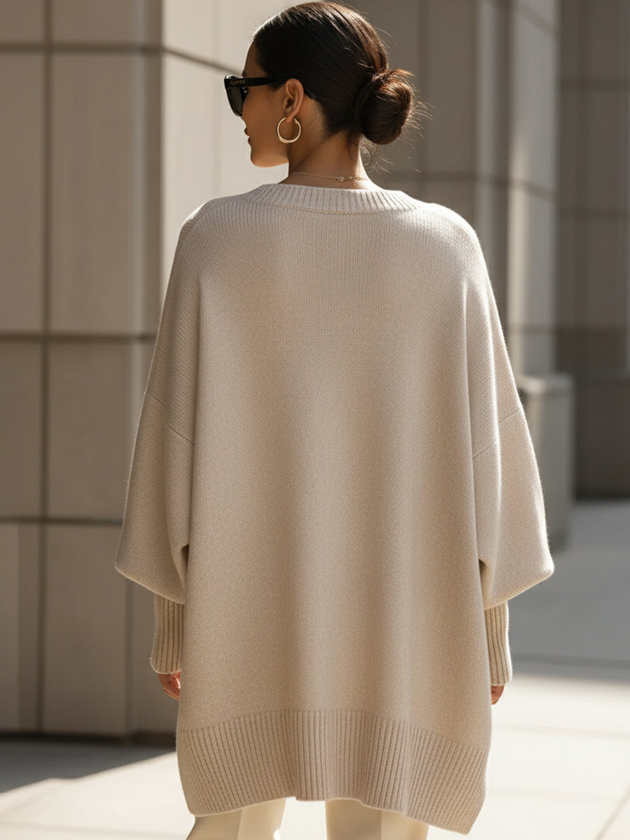 Jennifer | Oversized Crew Neck Sweater