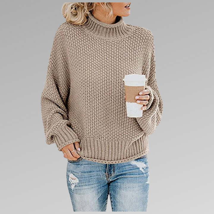 Maja | Chunky Turtleneck Sweater with Ribbed Trim