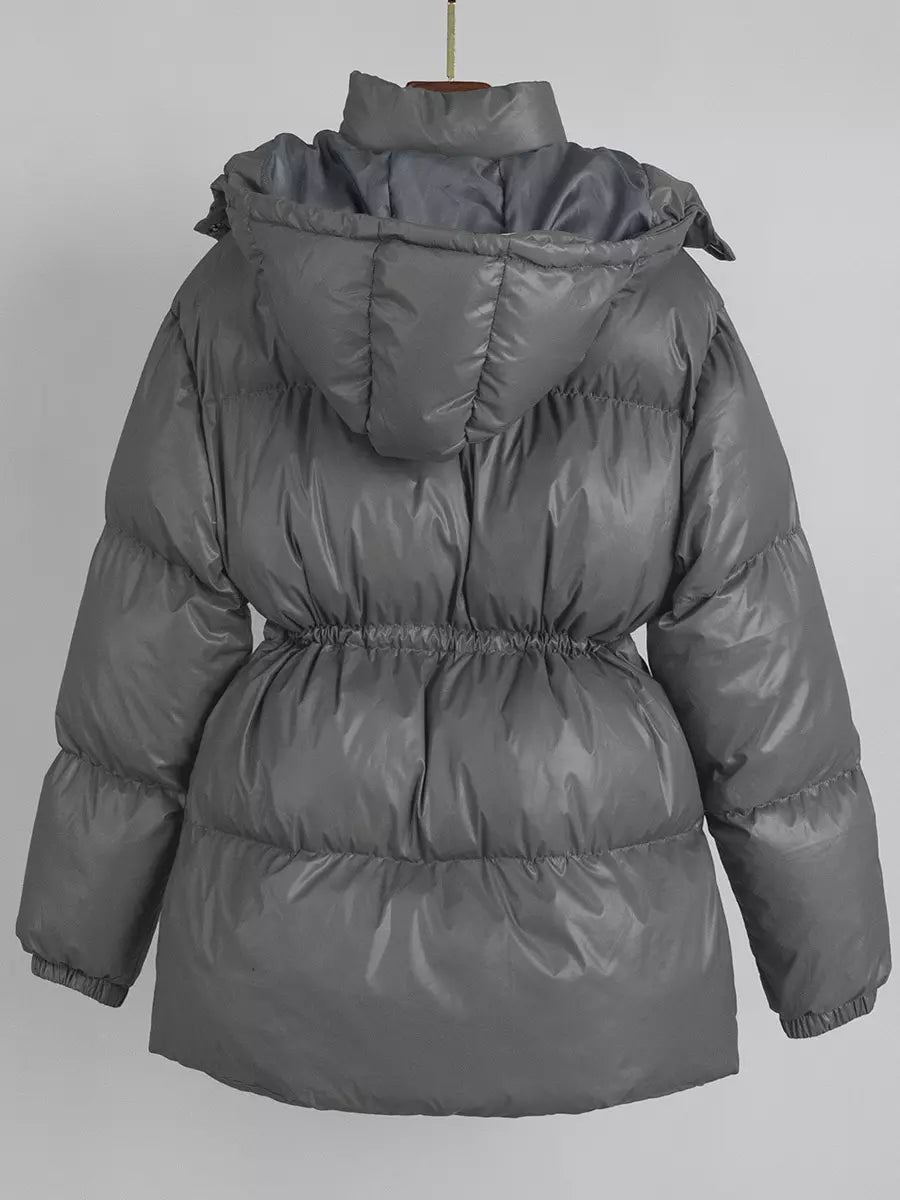Puffer jacket colour detail