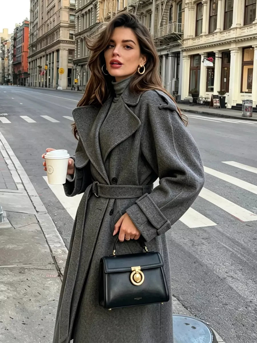 Wool coat back