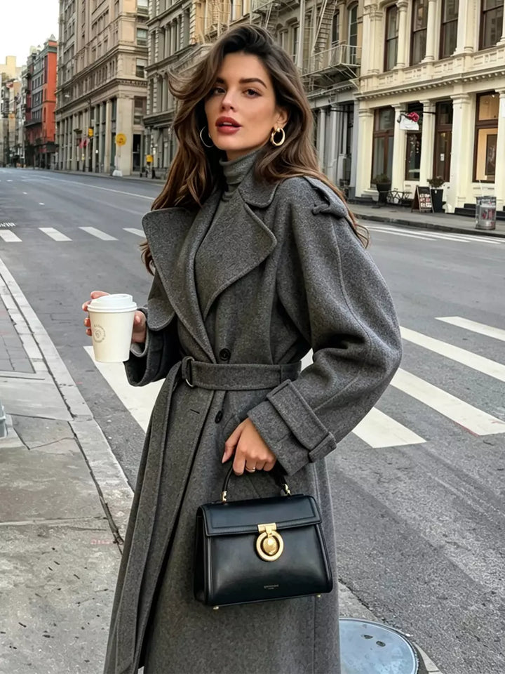 Wool coat back
