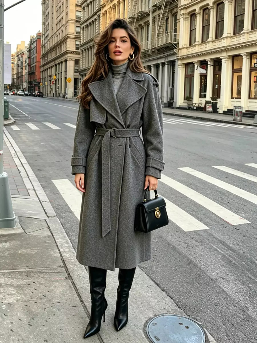 Wool coat front