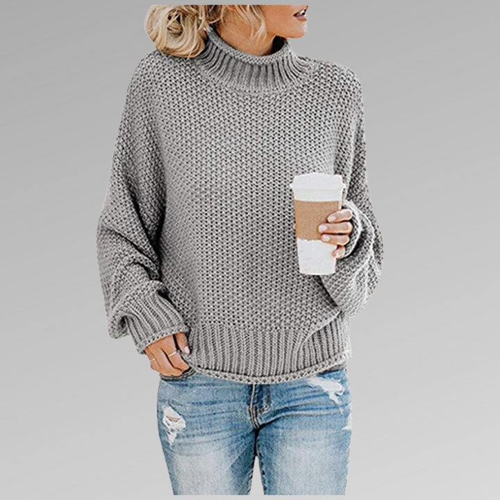Maja | Chunky Turtleneck Sweater with Ribbed Trim