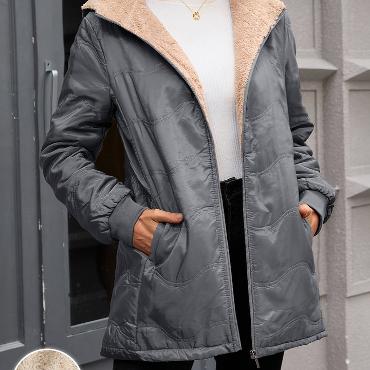 Wilma | Quilted Hooded Sherpa Jacket