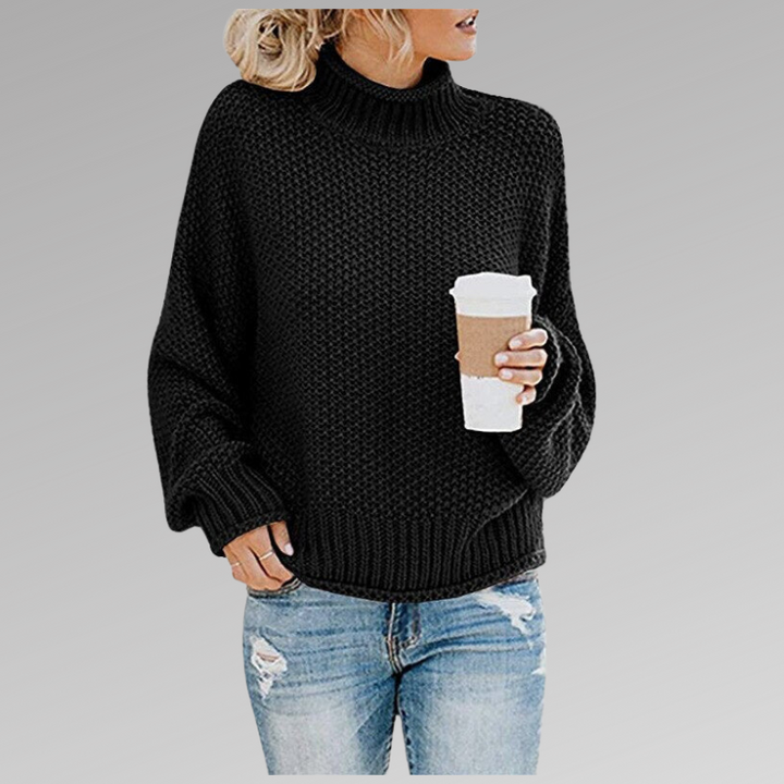 Maja | Chunky Turtleneck Sweater with Ribbed Trim