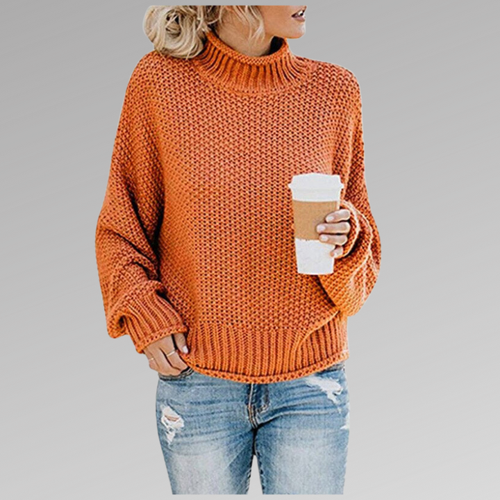 Maja | Chunky Turtleneck Sweater with Ribbed Trim