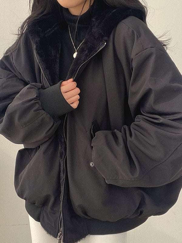Juniper | Reversible Hooded Winter Jacket with Faux Fur