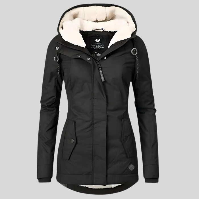 Maggie | Hooded Winter Parka with Faux Fur Lining