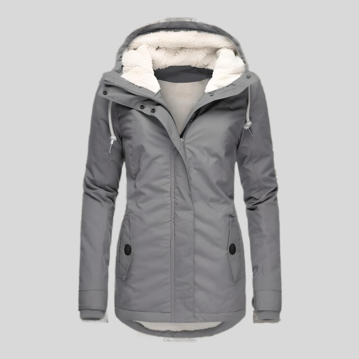 Maggie | Hooded Winter Parka with Faux Fur Lining