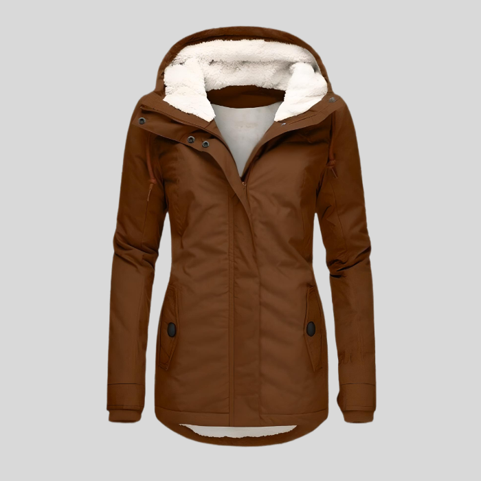 Maggie | Hooded Winter Parka with Faux Fur Lining