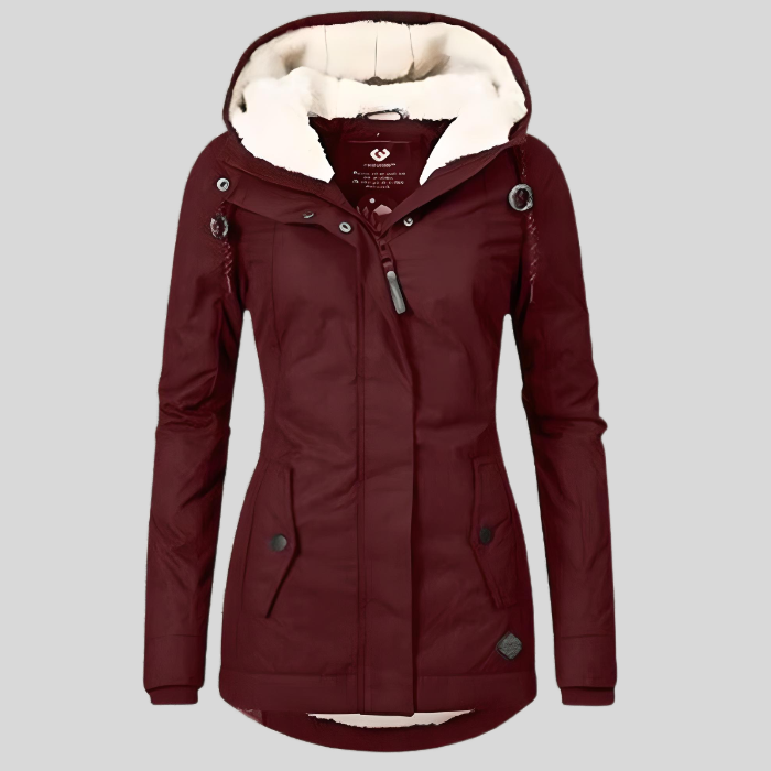 Maggie | Hooded Winter Parka with Faux Fur Lining