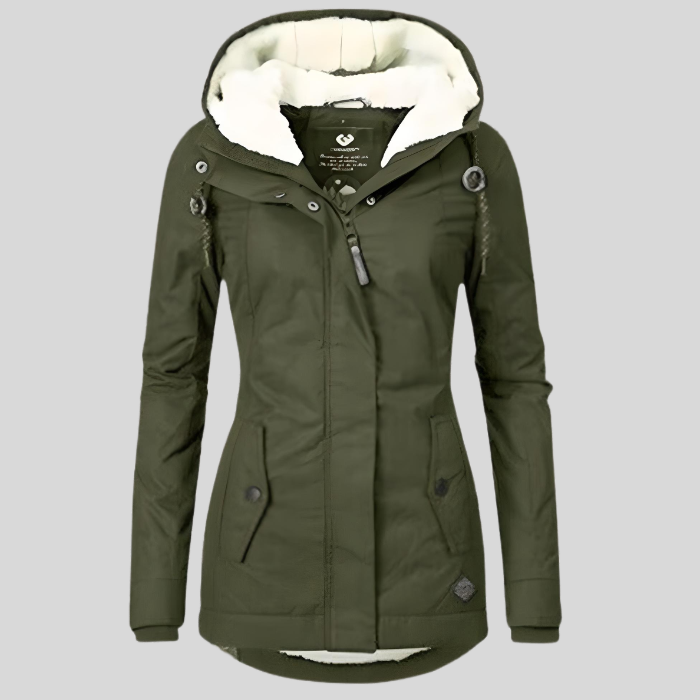 Maggie | Hooded Winter Parka with Faux Fur Lining