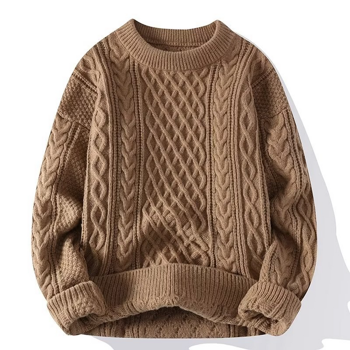 Fern | Cable Knit Sweater with Ribbed Cuffs