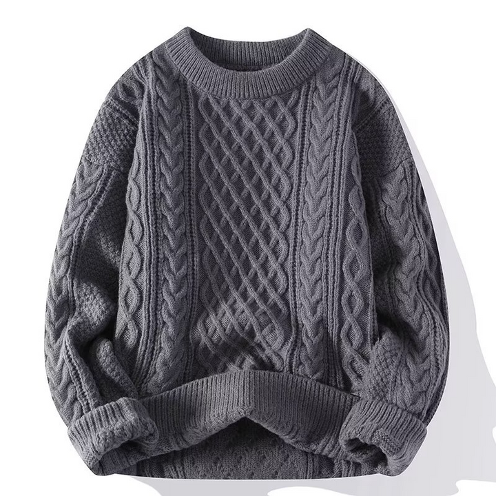 Fern | Cable Knit Sweater with Ribbed Cuffs