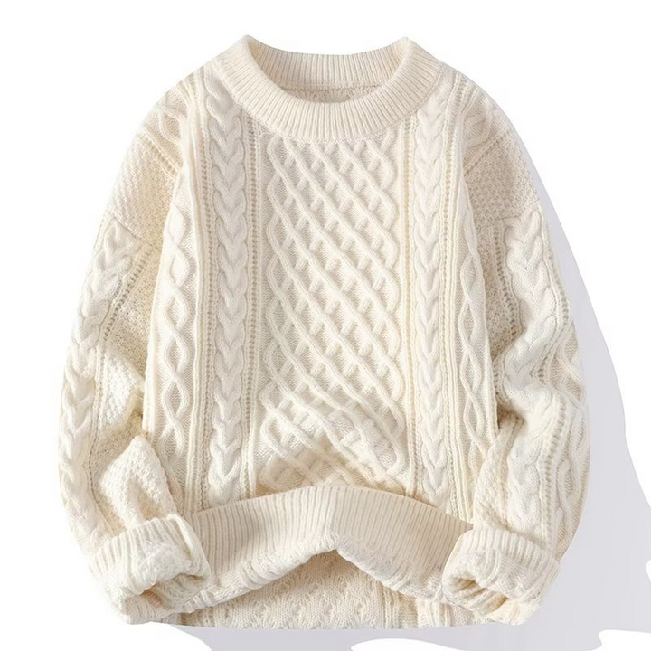 Fern | Cable Knit Sweater with Ribbed Cuffs
