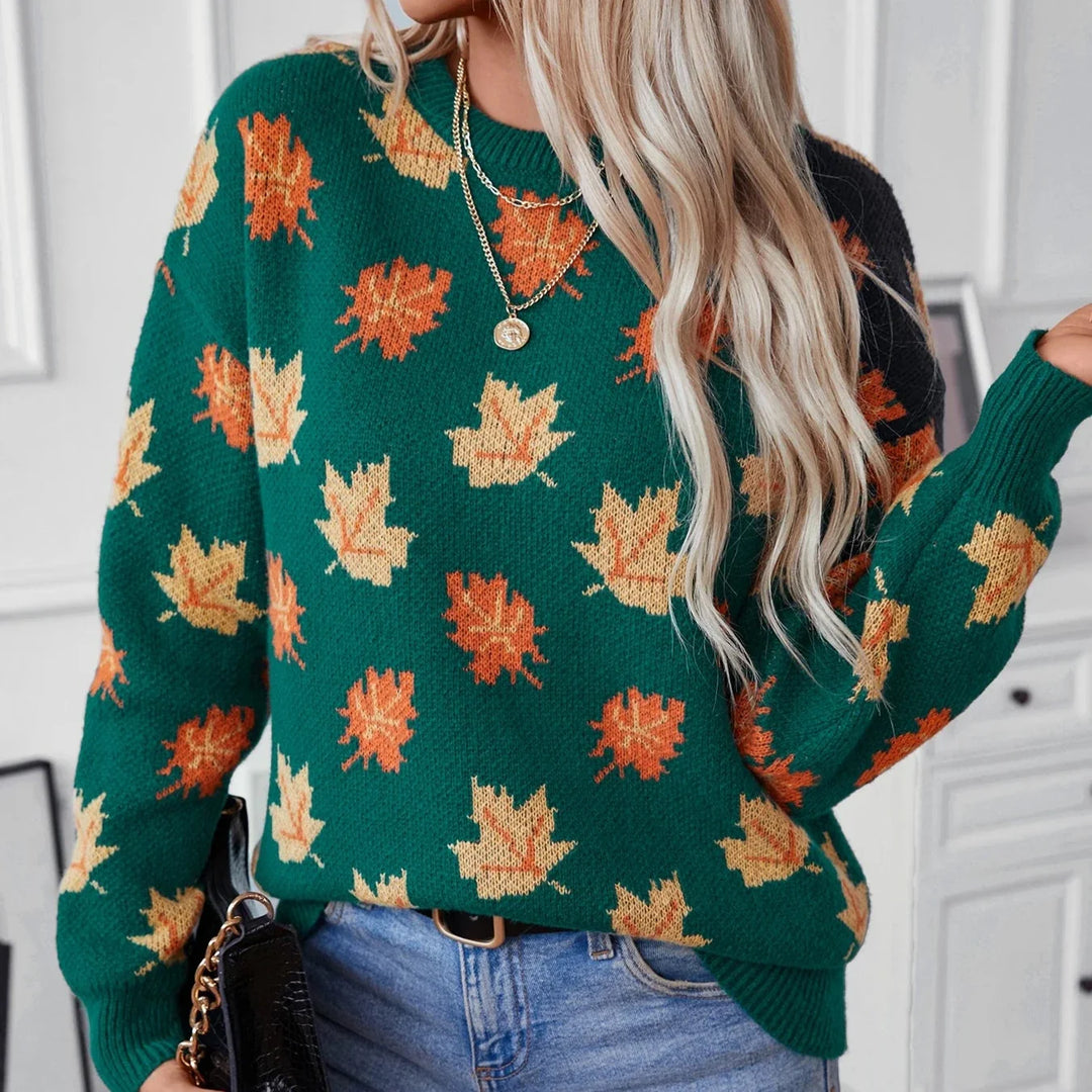 Harvest | Maple Leaf Crew Neck Sweater