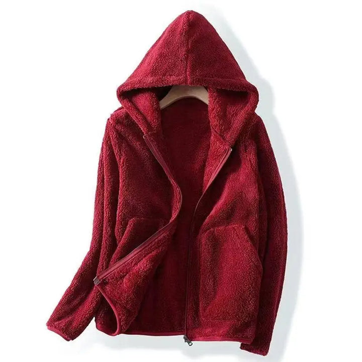 Wren | Hooded Sherpa Jacket with Full Zip