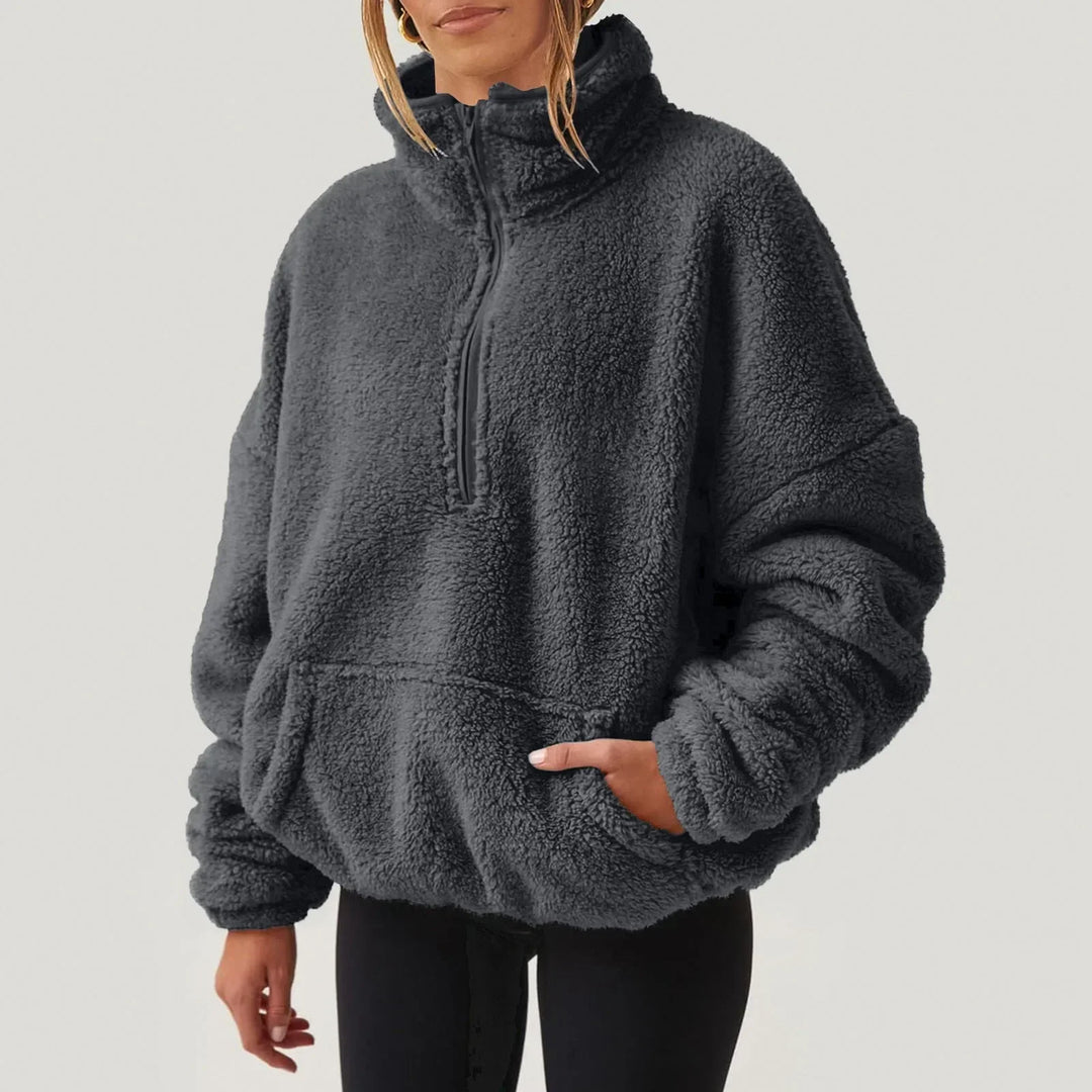 Alpine | Sherpa Quarter Zip Sweater with Stand Collar