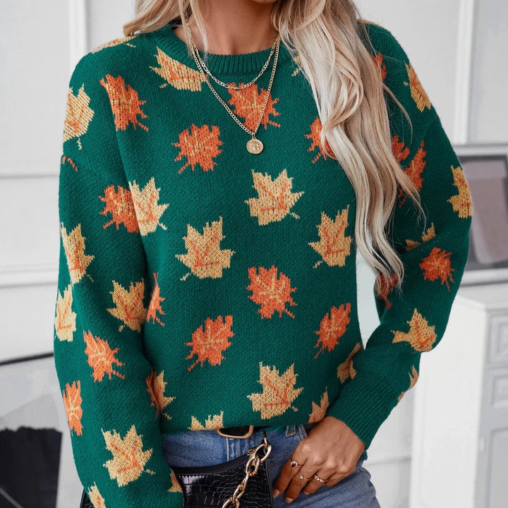 Harvest | Maple Leaf Crew Neck Sweater