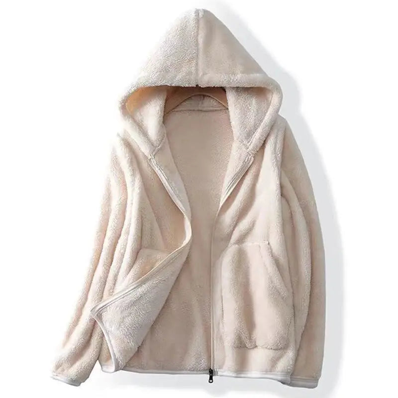 Wren | Hooded Sherpa Jacket with Full Zip