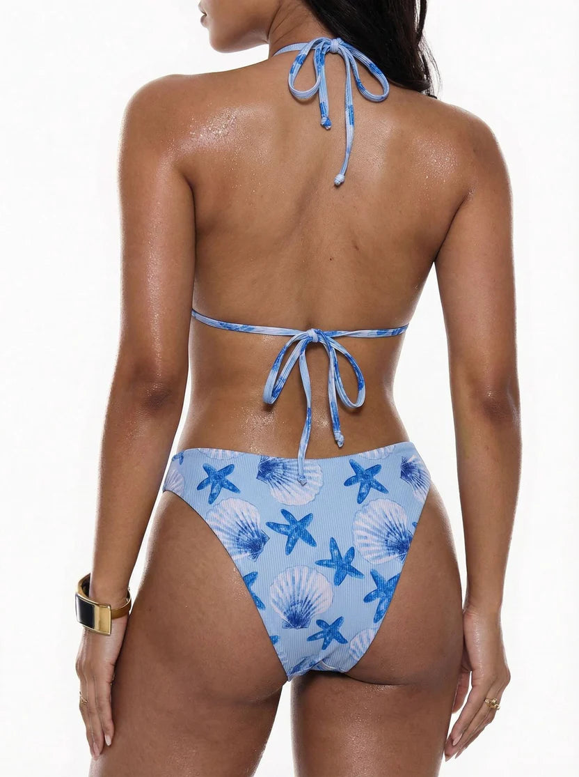 Women's Seashell Starfish Bikini Set – Padded