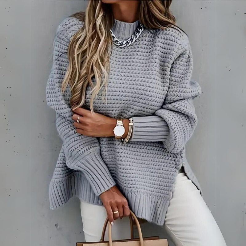 La Vida | Chunky Knit Sweater with Ribbed Cuffs