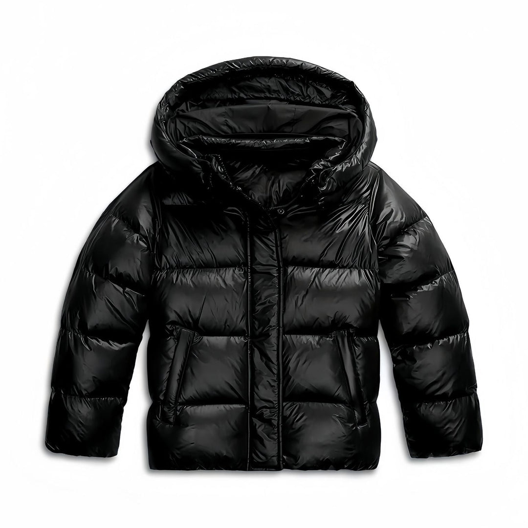Saskia | Glossy Hooded Puffer Jacket
