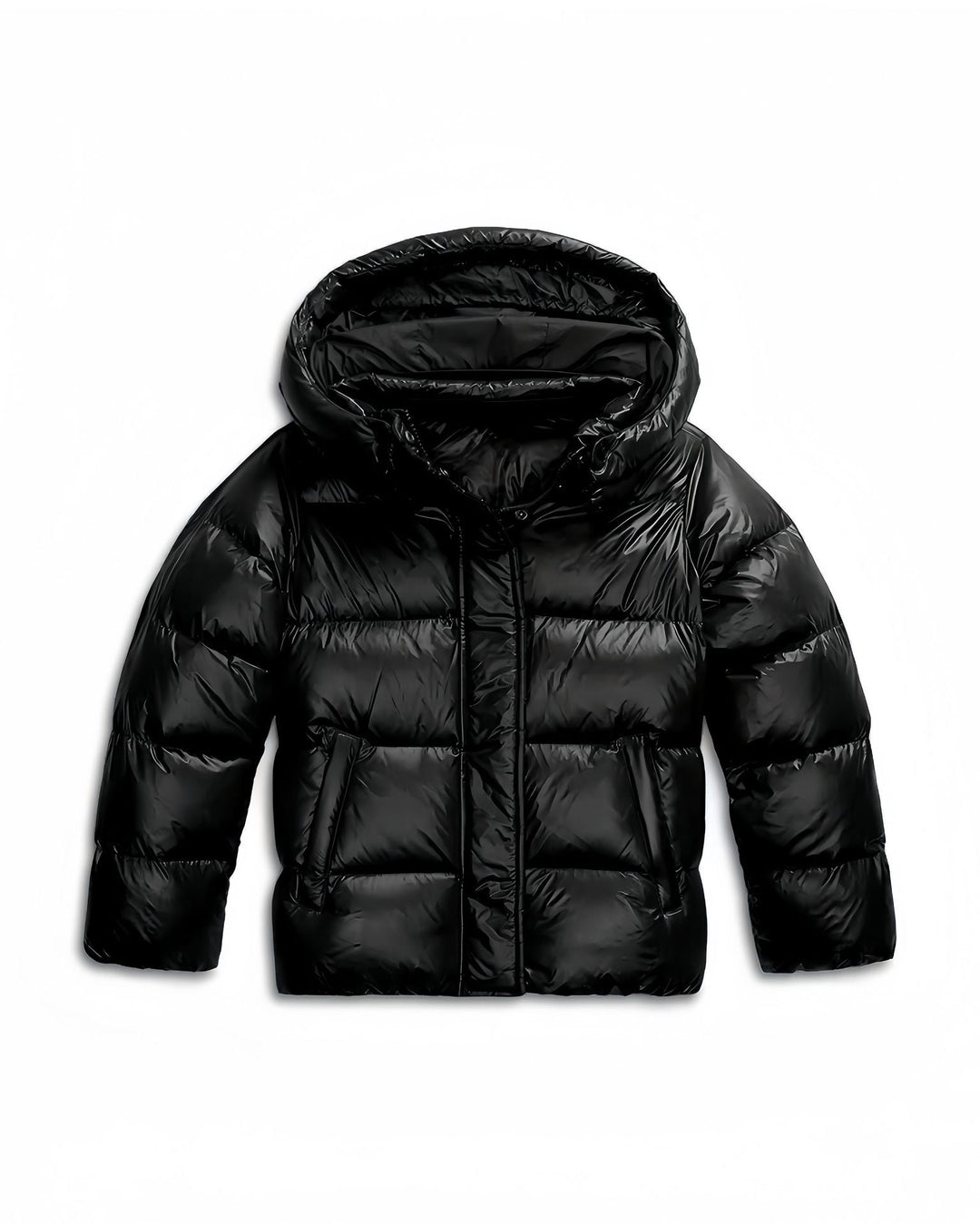 Saskia | Glossy Hooded Puffer Jacket