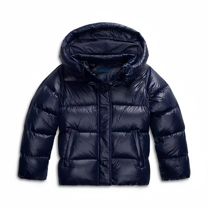 Saskia | Glossy Hooded Puffer Jacket