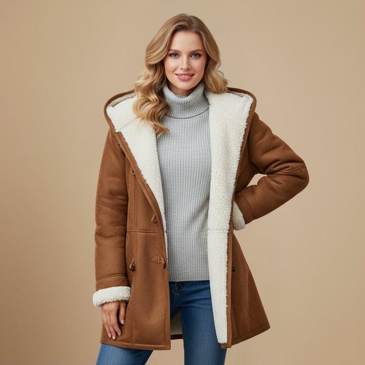 Bryn | Hooded Duffle Coat with Toggles