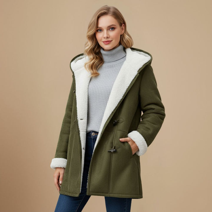 Bryn | Hooded Duffle Coat with Toggles