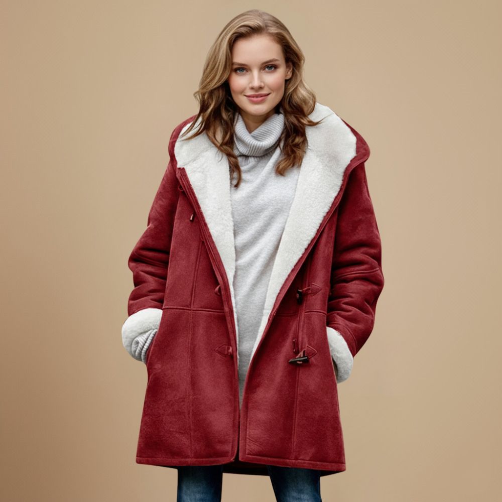 Bryn | Hooded Duffle Coat with Toggles