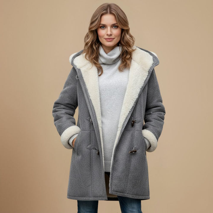 Bryn | Hooded Duffle Coat with Toggles