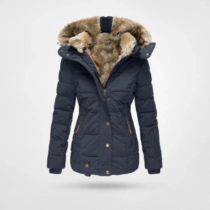 Nova | Quilted Parka with Faux Fur Hood