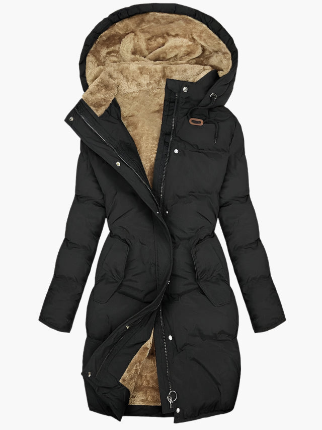 Marlene | Puffer Coat with Faux Fur Lined Hood