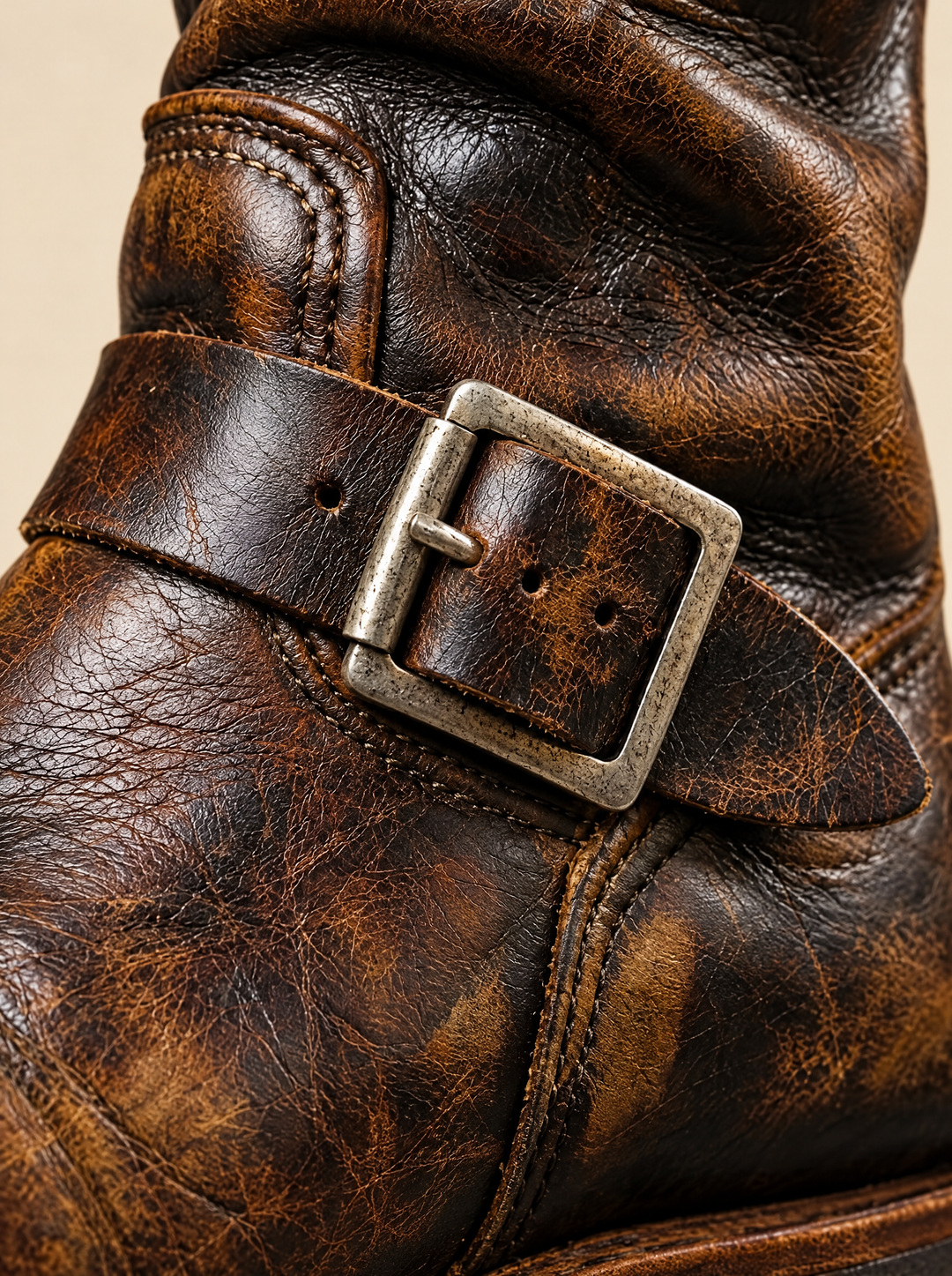 Austin vintage buckle boots buckle detail