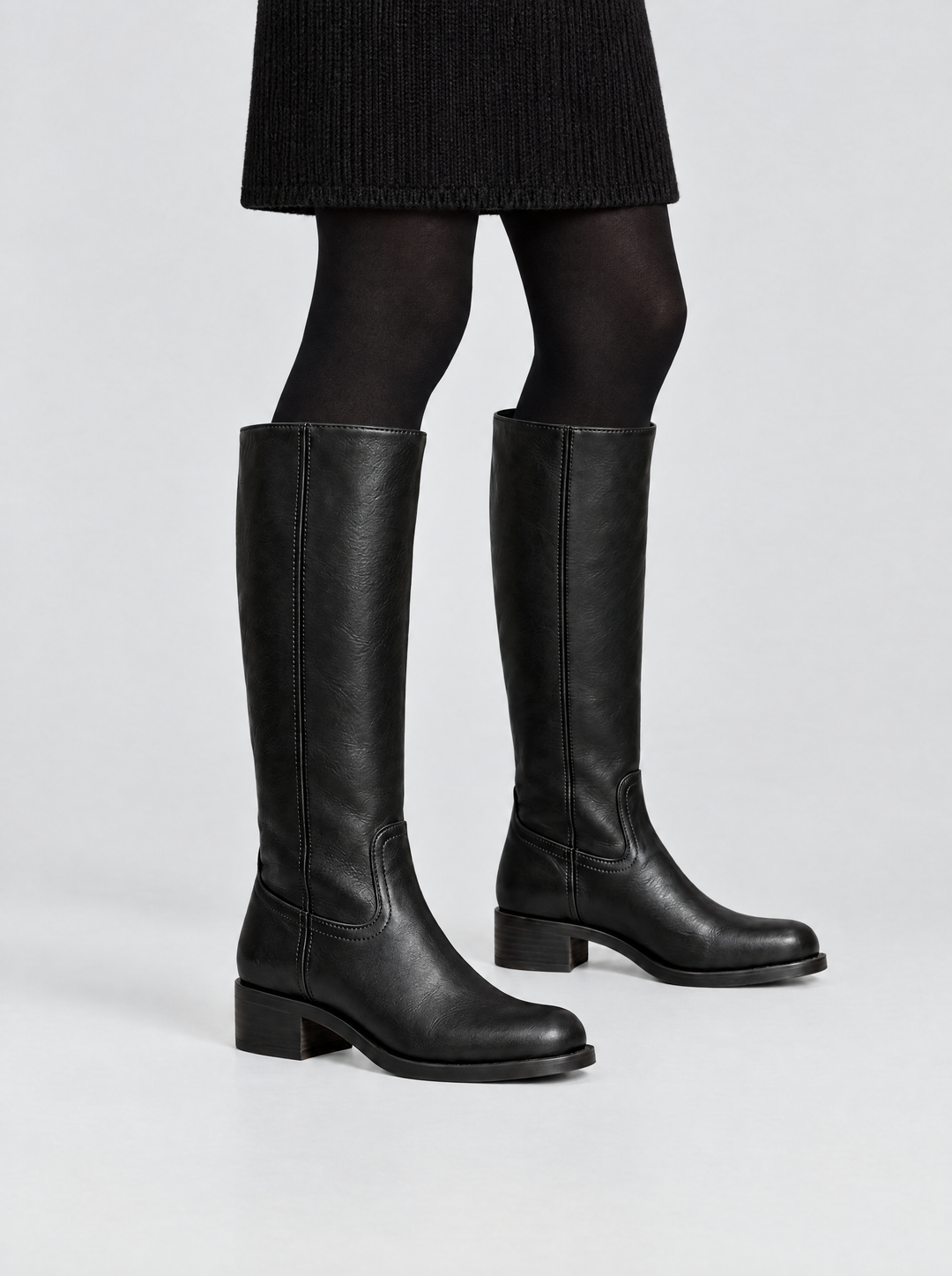 Megan knee high riding boots, black