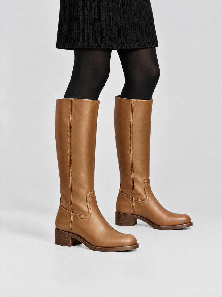 Megan knee high riding boots, camel