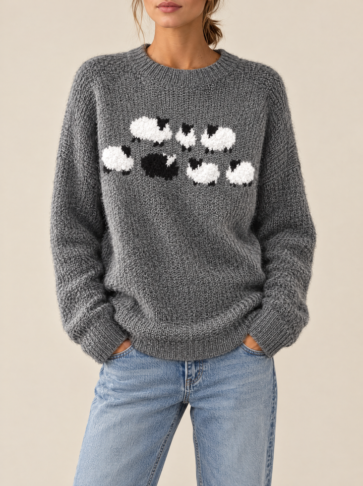 Silvia oversized sweater gray