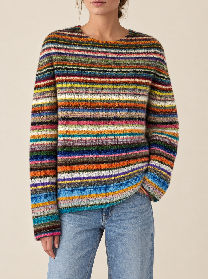 Silvia oversized sweater stripes
