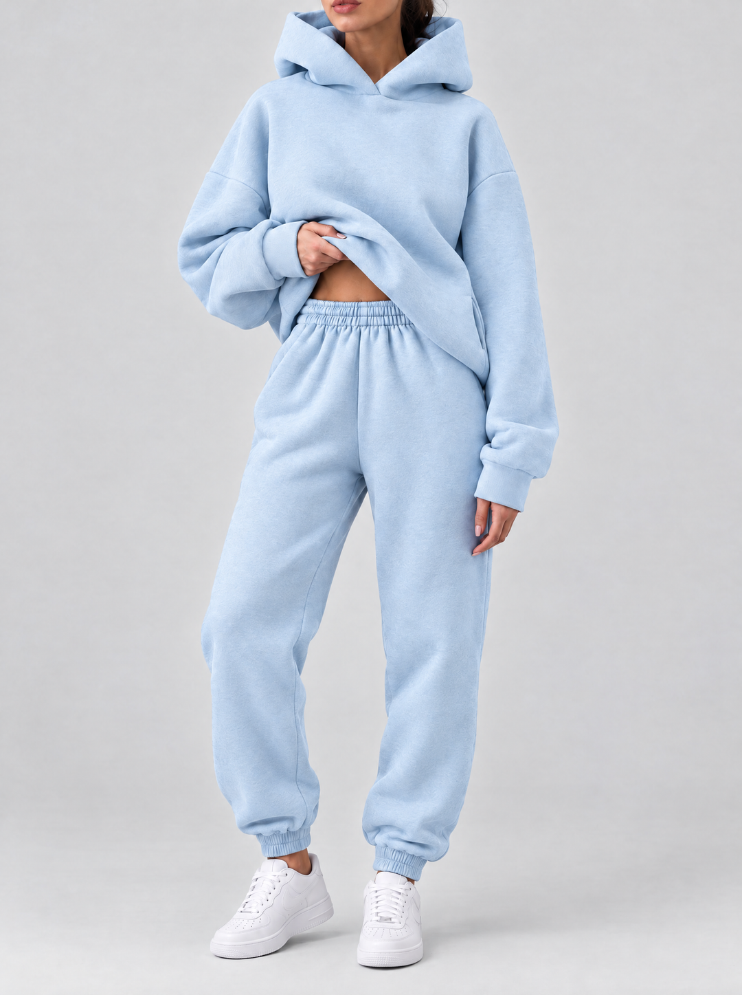 Remi hoodie and joggers lounge set, light blue