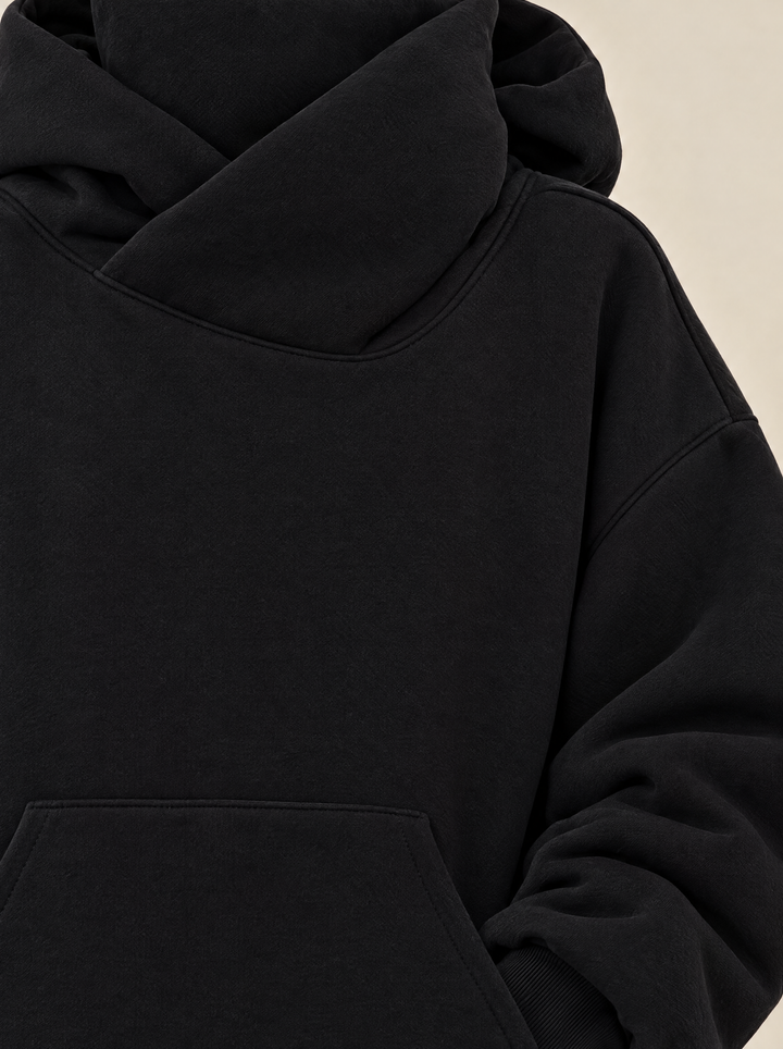 Rosie high neck hoodie, detail view