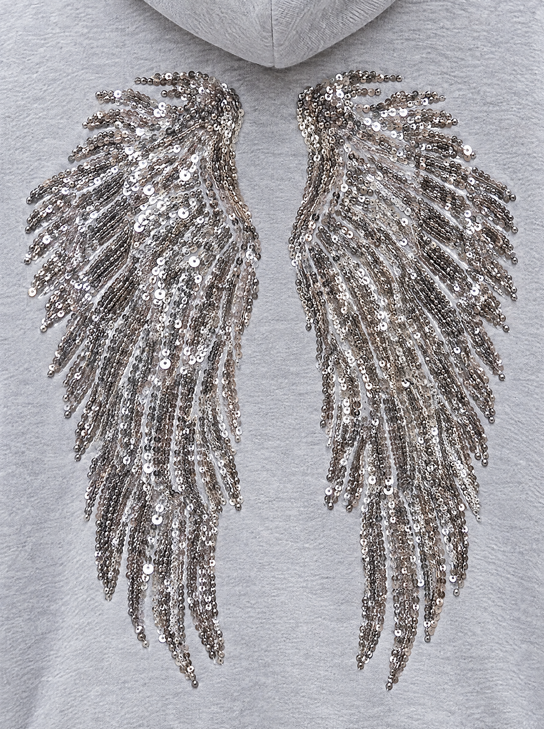 Seren hoodie, sequin wings detail