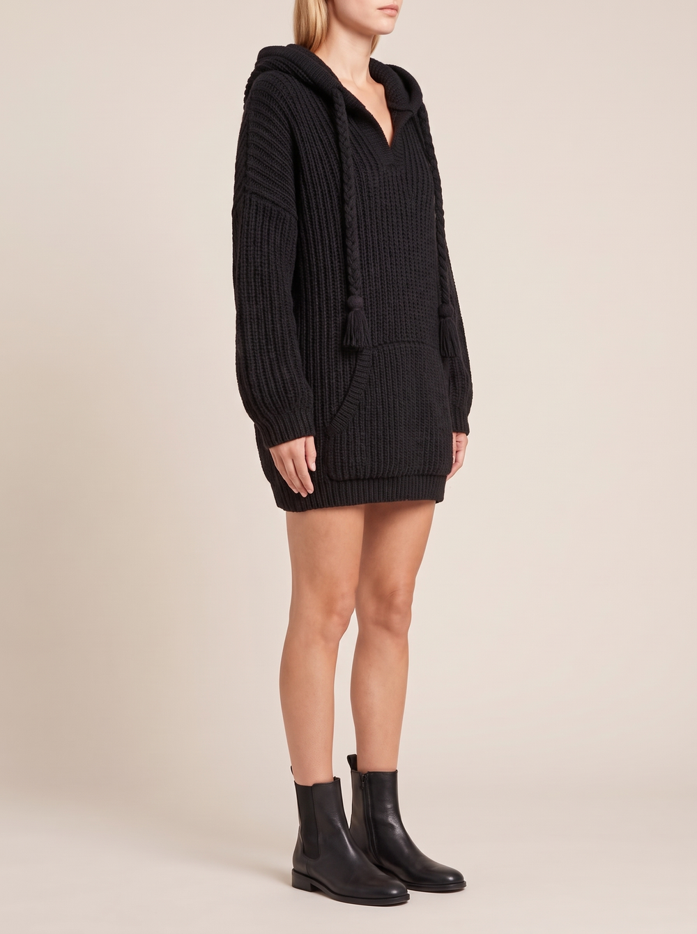 Nyla hoodie, black, side view