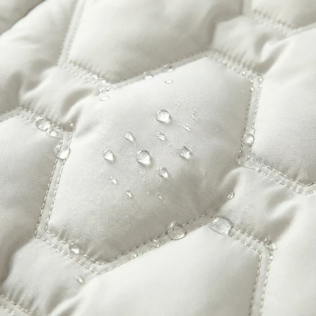 Lily | Long Hooded Puffer Coat with Cinched Waist