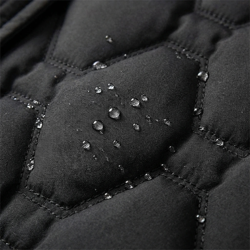 Lily | Long Hooded Puffer Coat with Cinched Waist