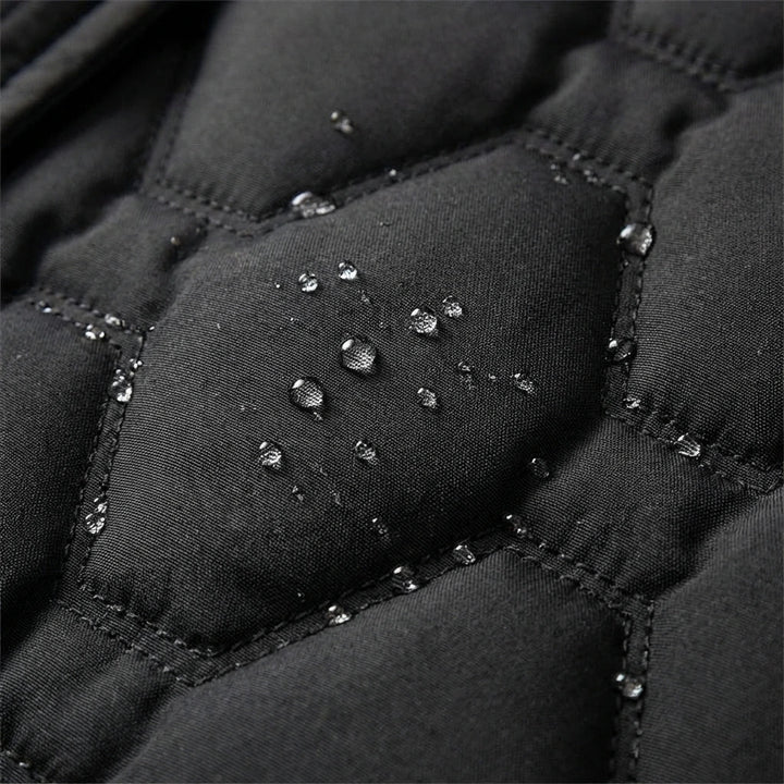 Lily | Long Hooded Puffer Coat with Cinched Waist