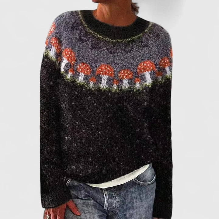 Mira | Fair Isle Sweater with Round Neck