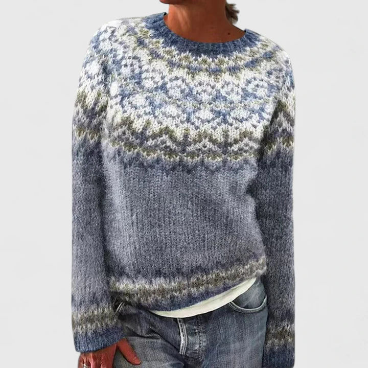 Mira | Fair Isle Sweater with Round Neck