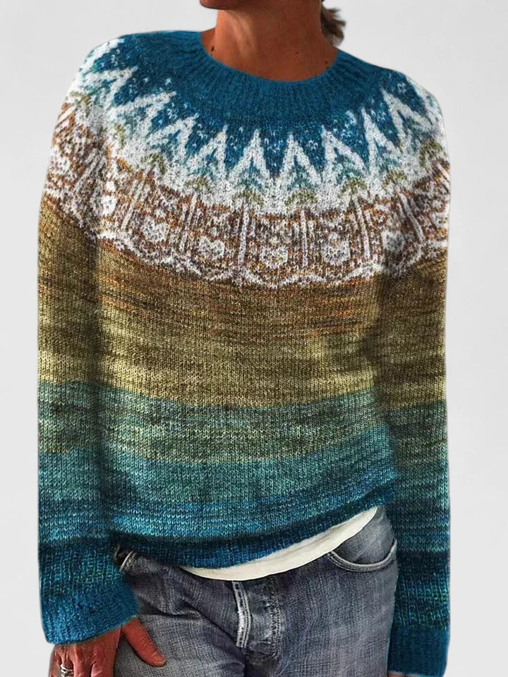 Mira | Fair Isle Sweater with Round Neck